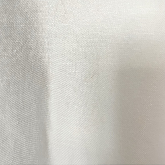 LOFT Women's Wide Leg Crop High Rise White Linen Stretchy Waist Pants Size XXL - Picture 10 of 10